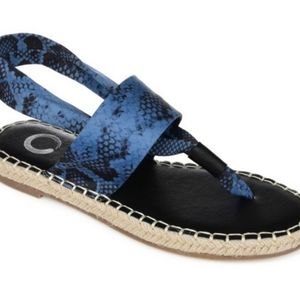 Summer Flats, Sandals, Size 8